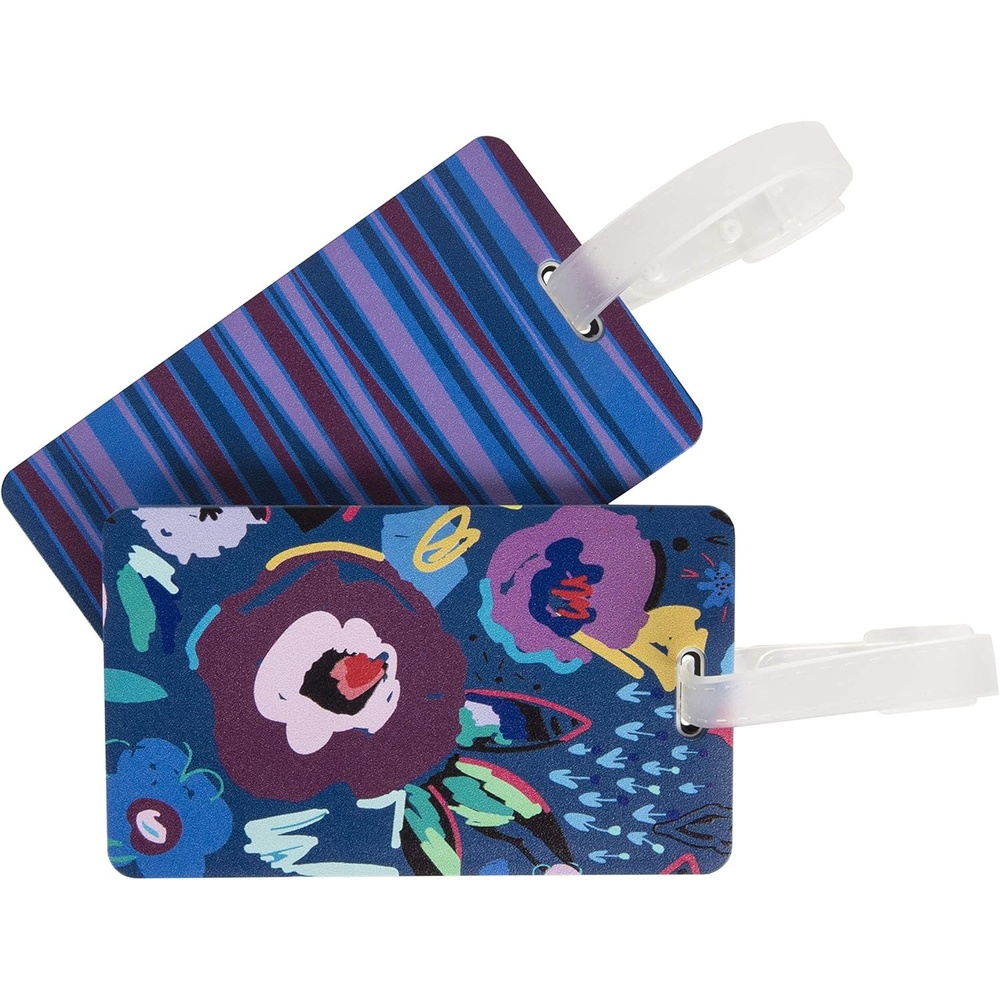image:imageTravelon Set of 2 Luggage Tags  Hot SpotsMod Floral