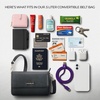 image:imageTravelon AntiTheft Addison Convertible CrossbodyBelt BagBlack