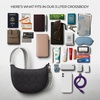 image:imageTravelon AntiTheft Boho Crescent CrossbodyBlack
