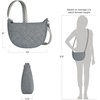 image:imageTravelon AntiTheft Boho Crescent CrossbodyGray Heather