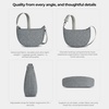 image:imageTravelon AntiTheft Boho Crescent CrossbodyGray Heather