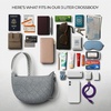 image:imageTravelon AntiTheft Boho Crescent CrossbodyGray Heather