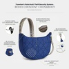 image:imageTravelon AntiTheft Boho Crescent CrossbodyLush Blue