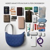 image:imageTravelon AntiTheft Boho Crescent CrossbodyLush Blue
