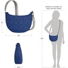image:imageTravelon AntiTheft Boho Crescent CrossbodyLush Blue