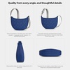 image:imageTravelon AntiTheft Boho Crescent CrossbodyLush Blue