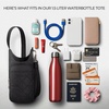 image:imageTravelon AntiTheft Boho Insulated Water Bottle ToteBlack