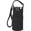 image:imageTravelon AntiTheft Boho Insulated Water Bottle ToteBlack Solid