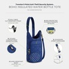 image:imageTravelon AntiTheft Boho Insulated Water Bottle ToteBlue