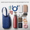 image:imageTravelon AntiTheft Boho Insulated Water Bottle ToteBlue
