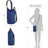 image:imageTravelon AntiTheft Boho Insulated Water Bottle ToteBlue