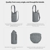image:imageTravelon AntiTheft Boho Insulated Water Bottle ToteGray Heather
