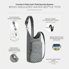 image:imageTravelon AntiTheft Boho Insulated Water Bottle ToteGray Heather