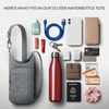 image:imageTravelon AntiTheft Boho Insulated Water Bottle ToteGray Heather