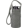 image:imageTravelon AntiTheft Boho Insulated Water Bottle ToteGray Heather Solid