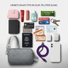 image:imageTravelon AntiTheft Boho Phone Sling  AntiTheftGray Heather