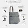 image:imageTravelon AntiTheft Boho Slim CrossbodyGray Heather