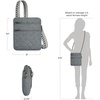 image:imageTravelon AntiTheft Boho Slim CrossbodyGray Heather