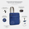 image:imageTravelon AntiTheft Boho Slim CrossbodyLush Blue