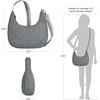 image:imageTravelon AntiTheft Boho Slouchy CrossbodyGray Heather