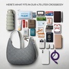 image:imageTravelon AntiTheft Boho Slouchy CrossbodyGray Heather
