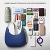image:imageTravelon AntiTheft Boho Slouchy CrossbodyLush Blue