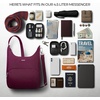 image:imageTravelon AntiTheft Classic Essential Messenger BagBurgundy