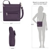 image:imageTravelon AntiTheft Classic Mini Shoulder BagDeep Purple