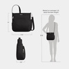 image:imageTravelon AntiTheft Classic NorthSouth Crossbody BagBlack