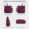 image:imageTravelon AntiTheft Classic NorthSouth Crossbody BagBurgundy