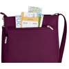 image:imageTravelon AntiTheft Classic NorthSouth Crossbody BagBurgundy