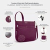 image:imageTravelon AntiTheft Classic NorthSouth Crossbody BagBurgundy