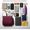 image:imageTravelon AntiTheft Classic NorthSouth Crossbody BagBurgundy