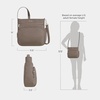 image:imageTravelon AntiTheft Classic NorthSouth Crossbody BagHazelnut