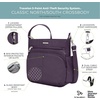 image:imageTravelon AntiTheft Classic NorthSouth Crossbody BagPurple