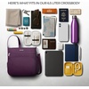image:imageTravelon AntiTheft Classic NorthSouth Crossbody BagPurple