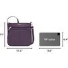image:imageTravelon AntiTheft Classic NorthSouth Crossbody BagPurple