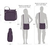 image:imageTravelon AntiTheft Classic NorthSouth Crossbody BagPurple