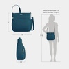 image:imageTravelon AntiTheft Classic NorthSouth Crossbody BagTeal