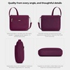image:imageTravelon AntiTheft Classic Small EastWest CrossbodyBurgundy