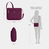 image:imageTravelon AntiTheft Classic Small EastWest CrossbodyBurgundy