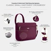 image:imageTravelon AntiTheft Classic Small EastWest CrossbodyBurgundy