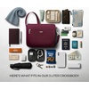 image:imageTravelon AntiTheft Classic Small EastWest CrossbodyBurgundy