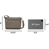 image:imageTravelon AntiTheft Classic Small EastWest CrossbodyNutmeg