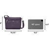 image:imageTravelon AntiTheft Classic Small EastWest CrossbodyPurple