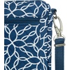 image:imageTravelon AntiTheft Classic Small EastWest CrossbodyWoven Flower