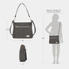 image:imageTravelon AntiTheft Heritage Hobo BagPewter
