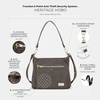 image:imageTravelon AntiTheft Heritage Hobo BagPewter