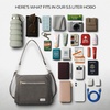 image:imageTravelon AntiTheft Heritage Hobo BagPewter