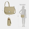 image:imageTravelon AntiTheft Heritage Saddle Crossbody  AntiTheftNatural